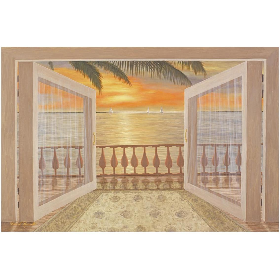 Perfect Sunset -Paper Art-32&quotx22"