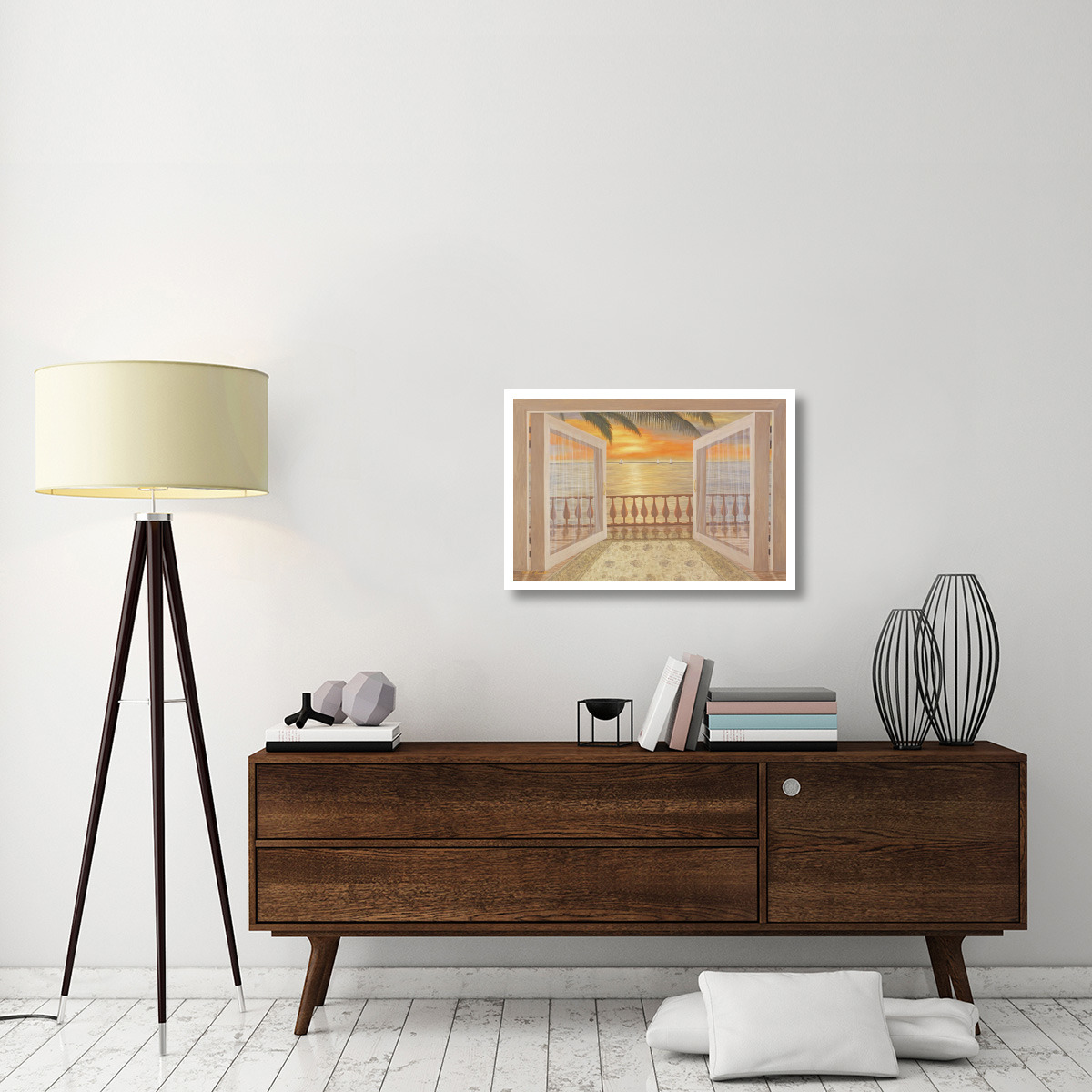 Perfect Sunset -Paper Art-32&quotx22"