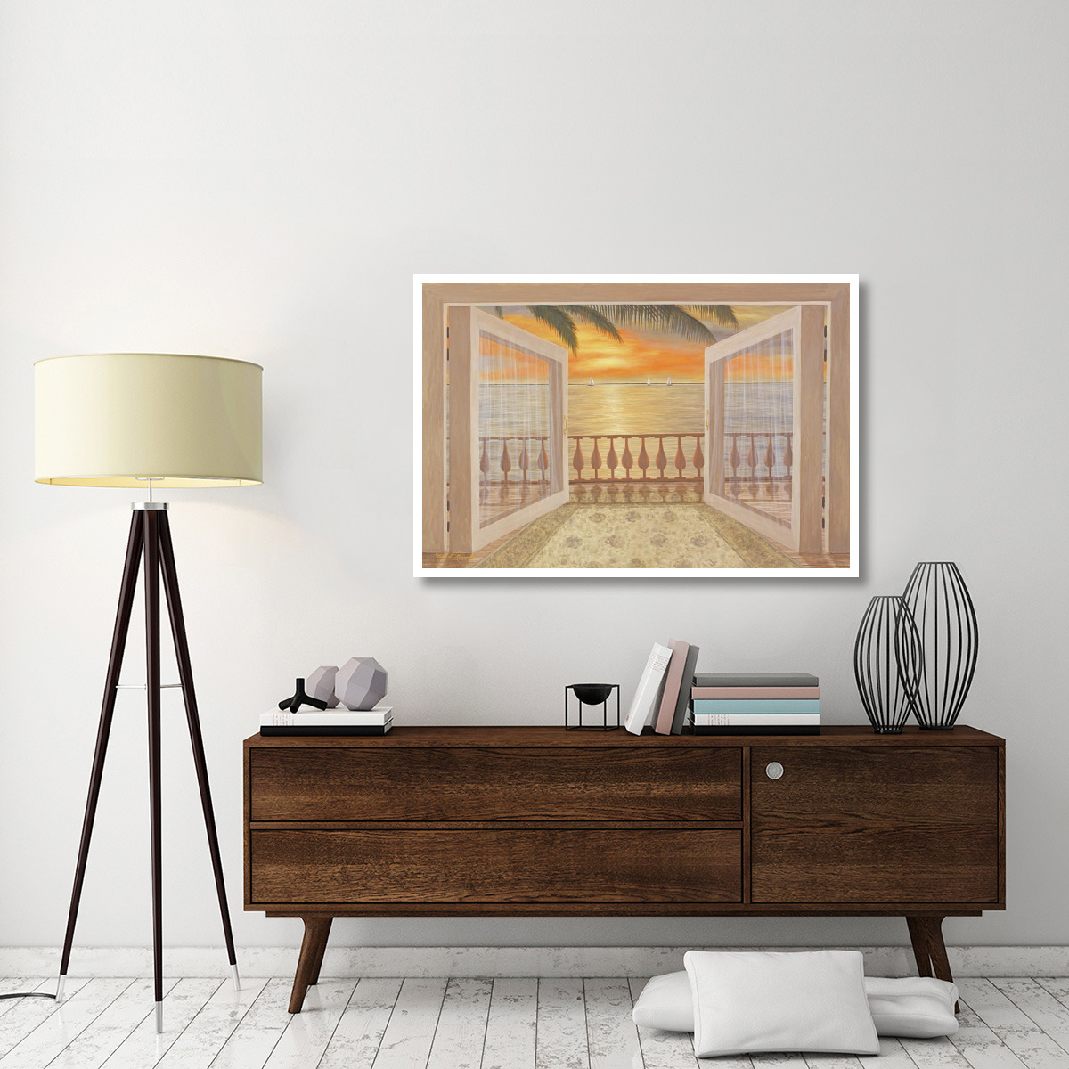 Perfect Sunset -Paper Art-50&quotx34"