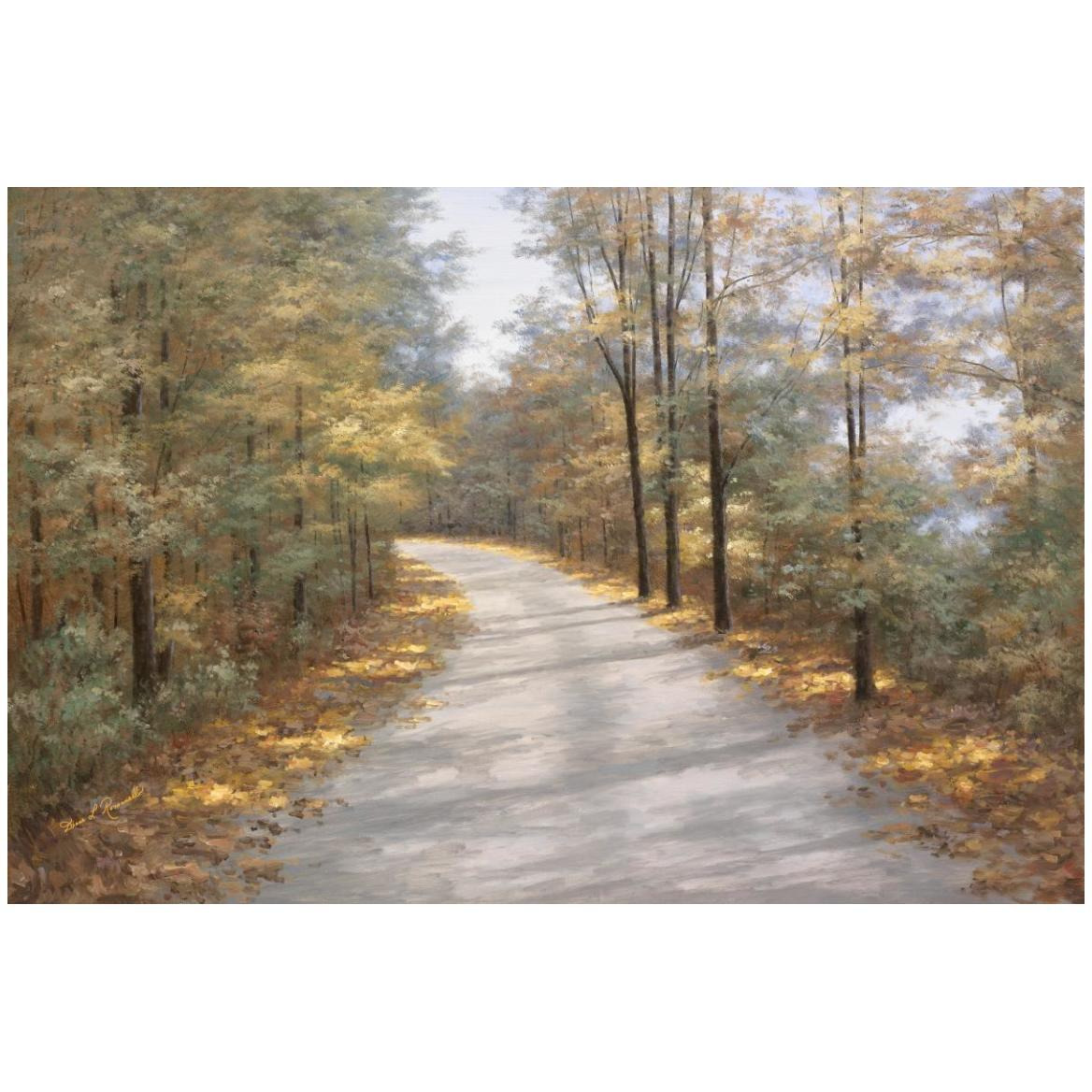 Walking in Fall -Paper Art-50&quotx34"