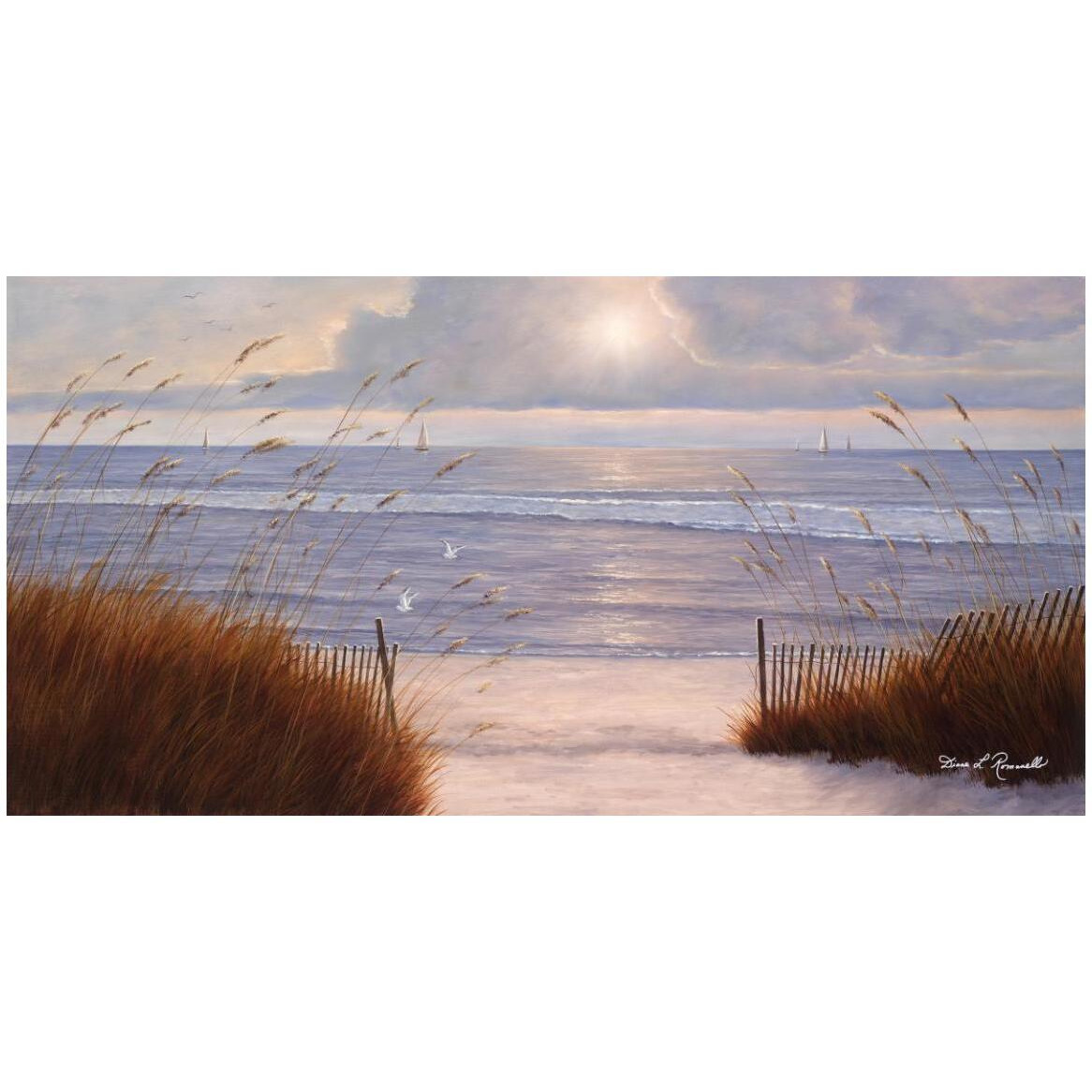 Beach Peace -Paper Art-50&quotx26"