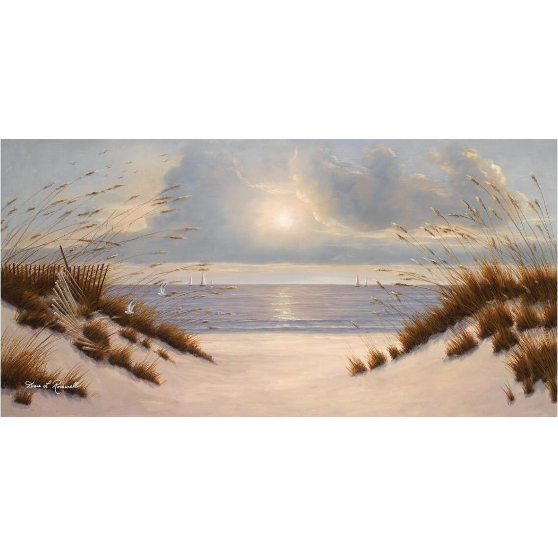 Coastal Dunes -Paper Art-38&quotx20"