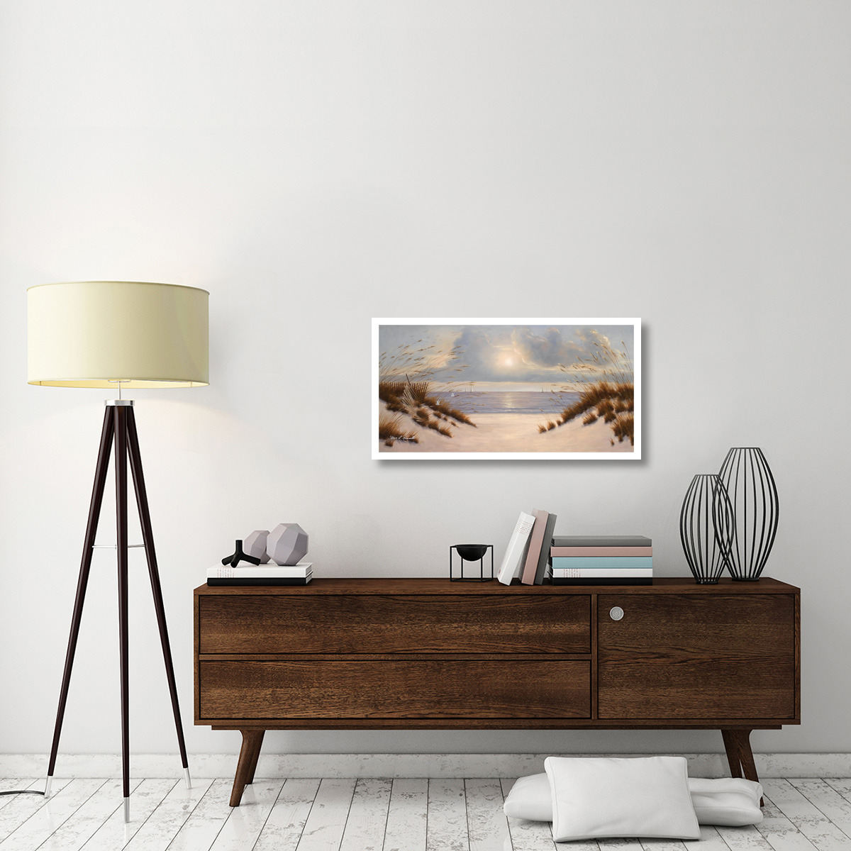 Coastal Dunes -Paper Art-38&quotx20"