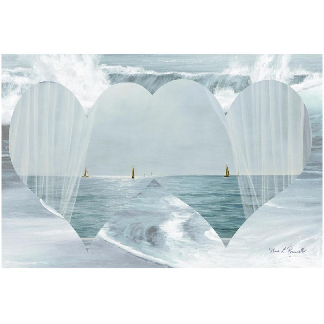 Two Hearts as One -Paper Art-32&quotx22"