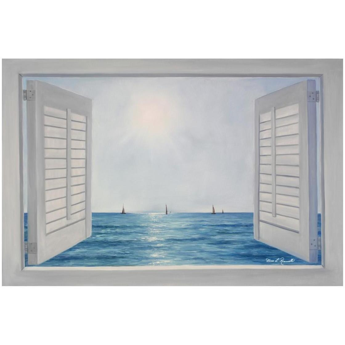 Open Shutters -Paper Art-26&quotx18"