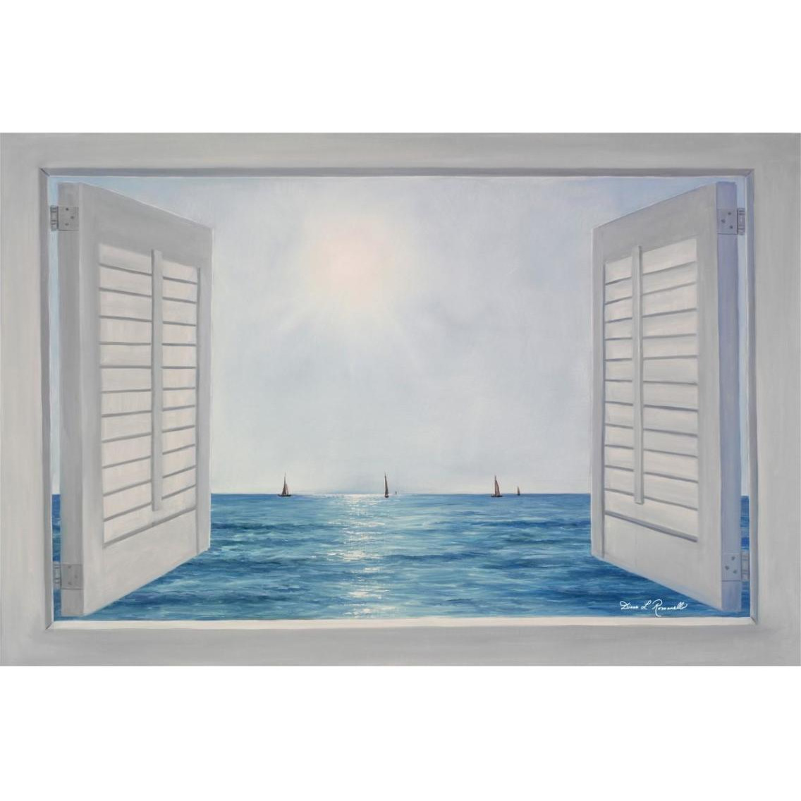 Open Shutters -Paper Art-38&quotx26"