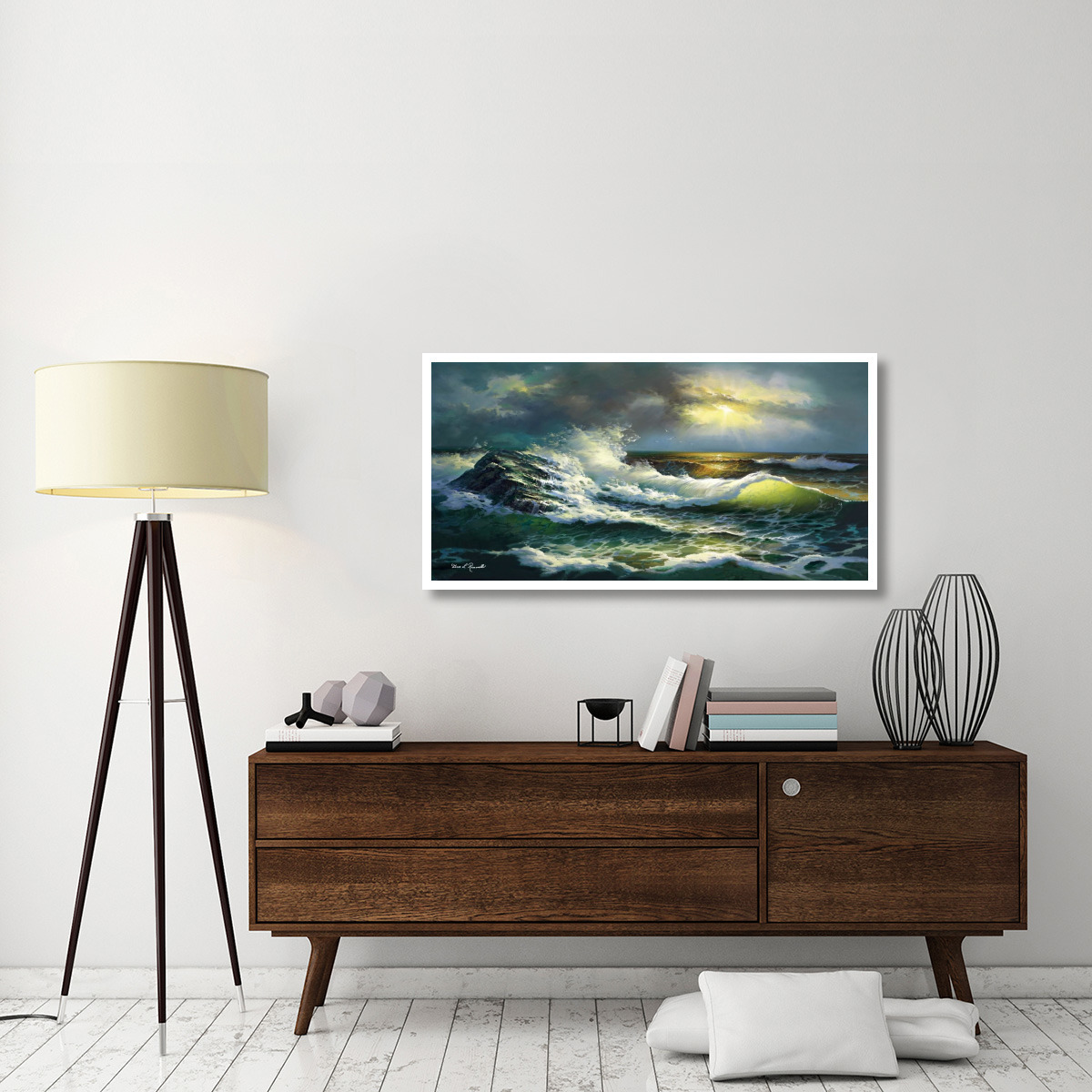 Ocean Waves -Paper Art-50&quotx26"