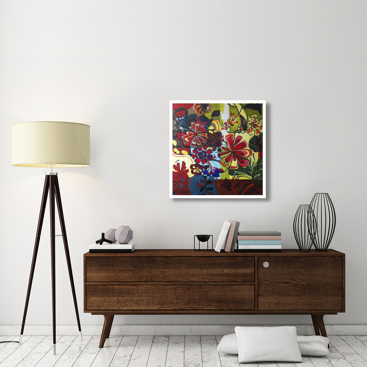 Meet Me in the Garden -Paper Art-32&quotx32"