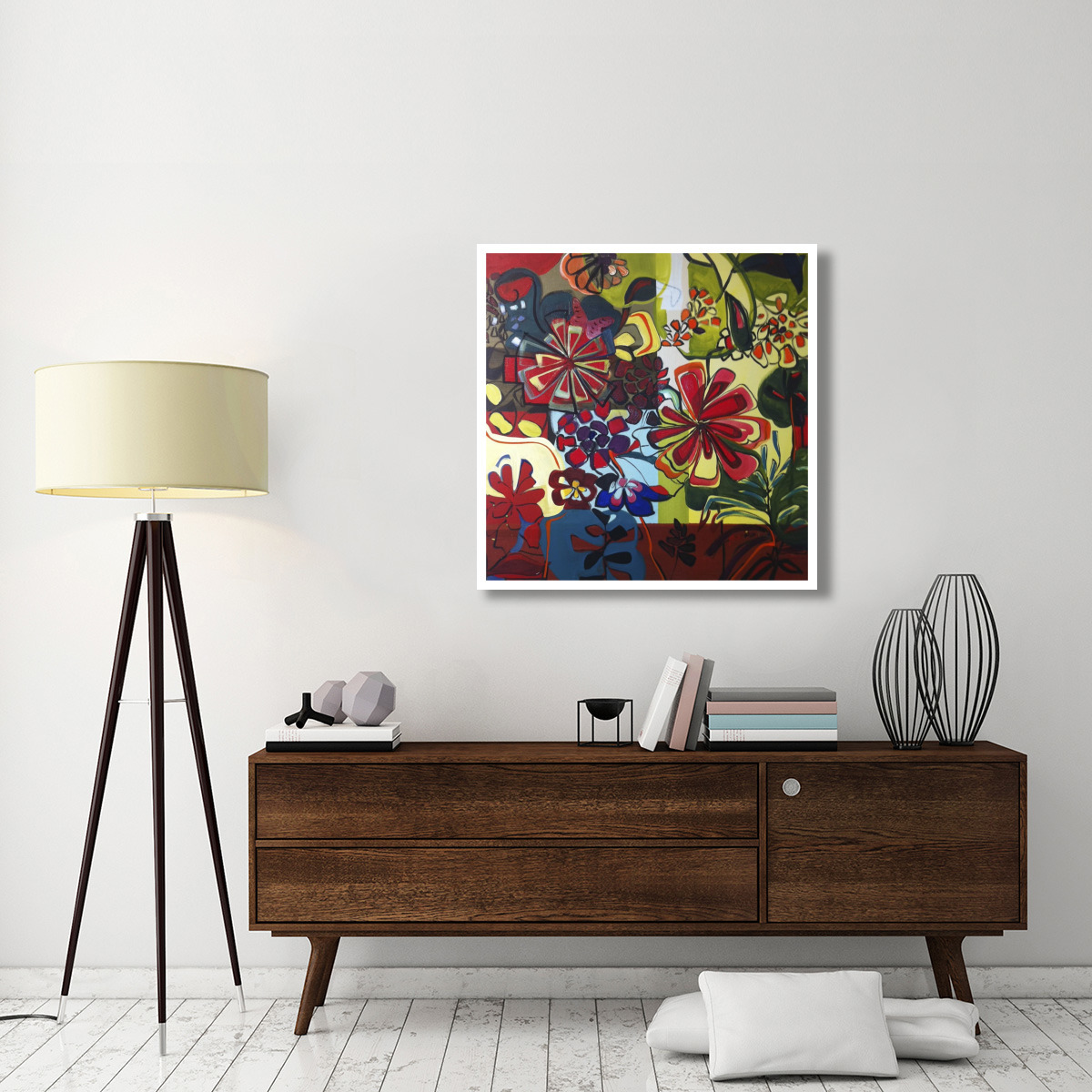 Meet Me in the Garden -Paper Art-38&quotx38"