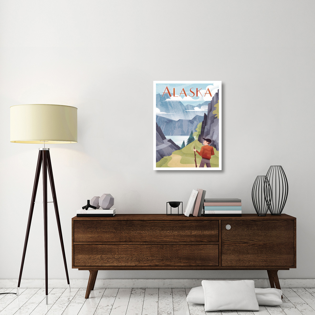 Alaska -Paper Art-26&quotx34"