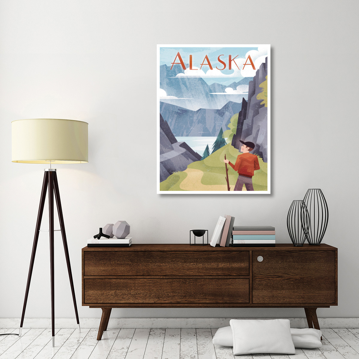 Alaska -Paper Art-38&quotx50"