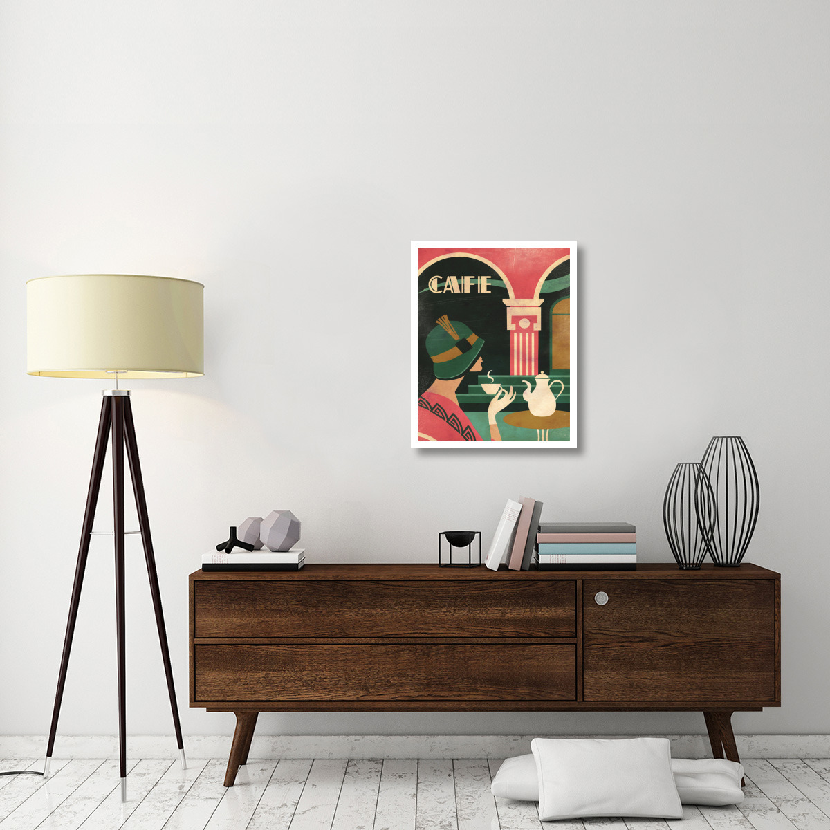 Art Deco Cafe -Paper Art-24&quotx30"