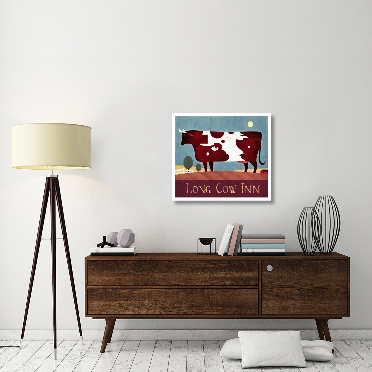 Long Cow Inn -Paper Art-32&quotx28.4"