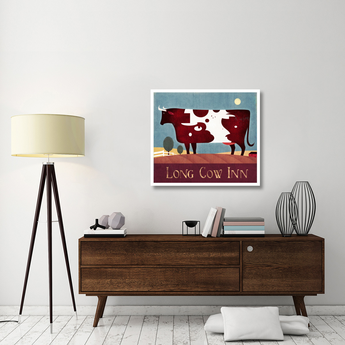 Long Cow Inn -Paper Art-38&quotx33.68"