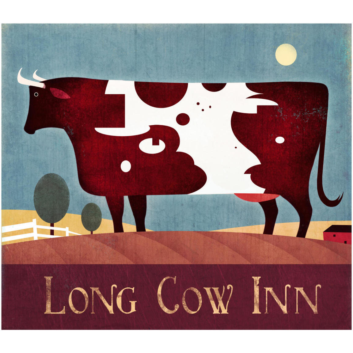 Long Cow Inn -Paper Art-42&quotx37.2"