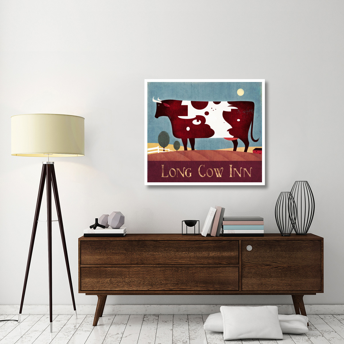 Long Cow Inn -Paper Art-42&quotx37.2"