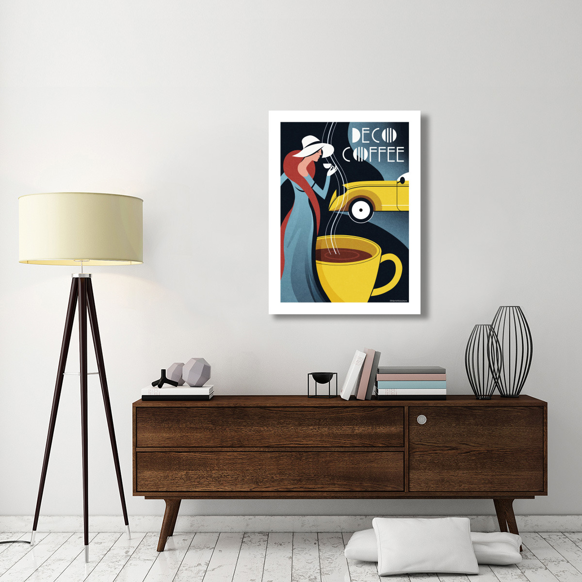 Deco Coffee -Paper Art-32&quotx42"