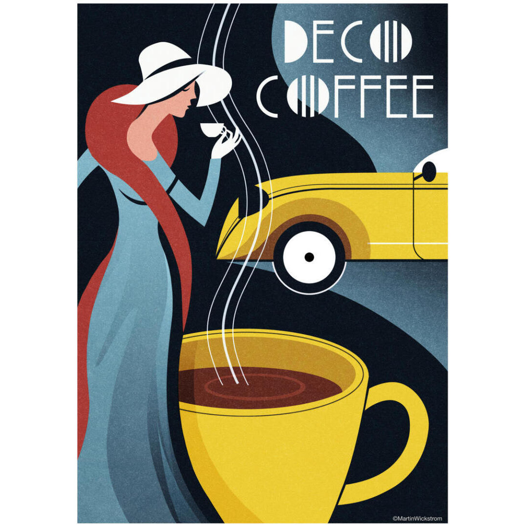 Deco Coffee -Paper Art-38&quotx50"