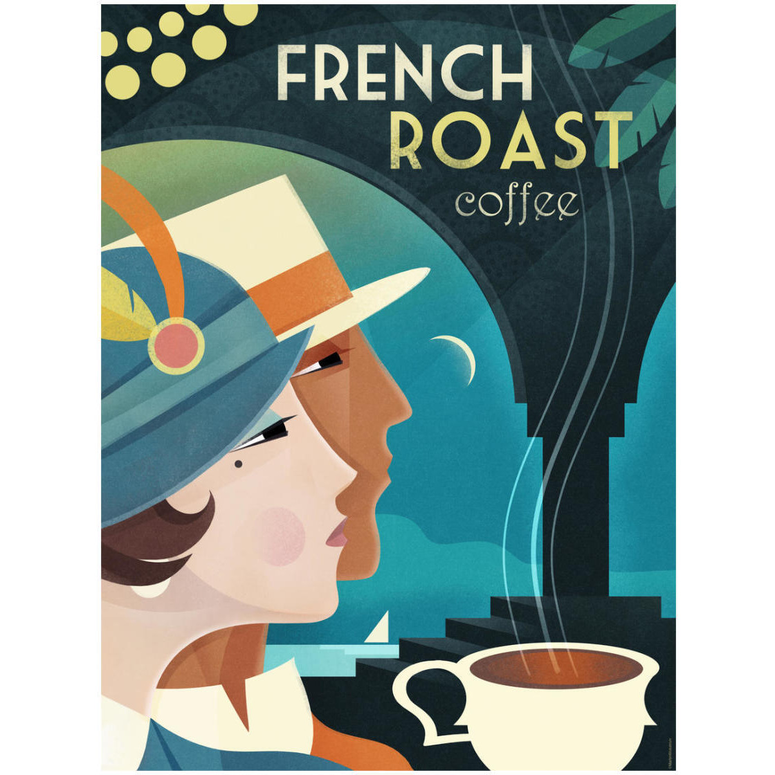 French Roast Coffee -Paper Art-20&quotx26"
