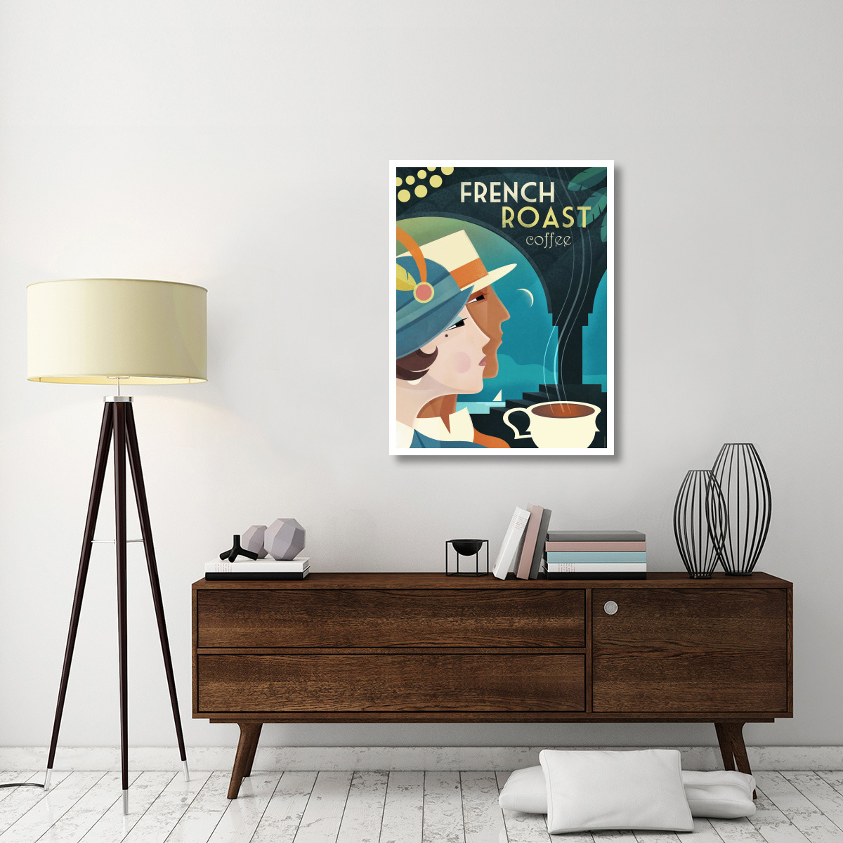 French Roast Coffee -Paper Art-32&quotx42"