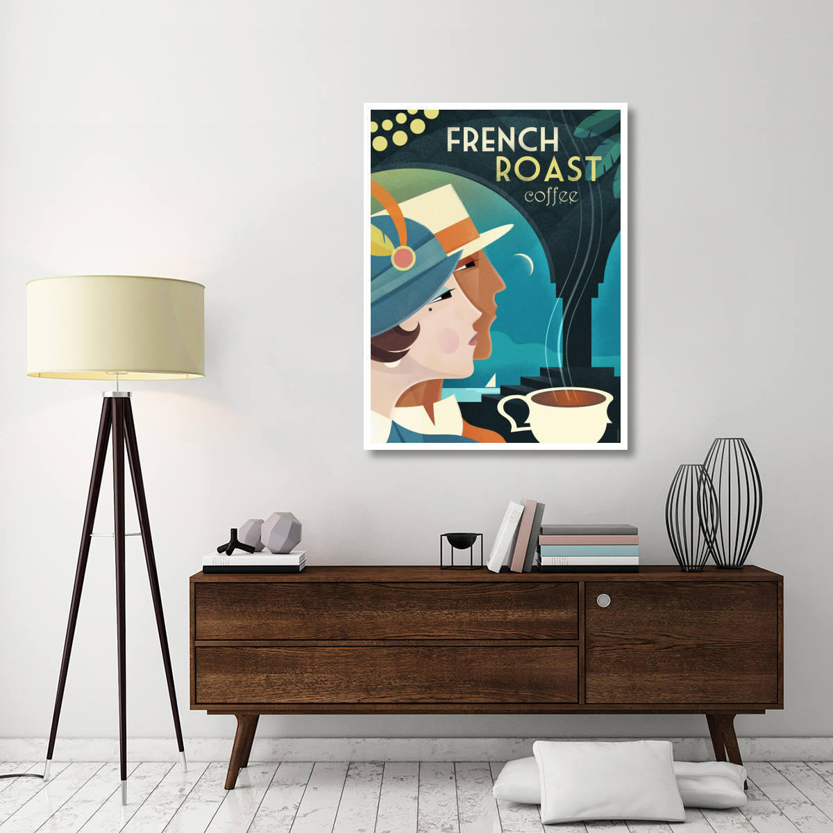 French Roast Coffee -Paper Art-38&quotx50"