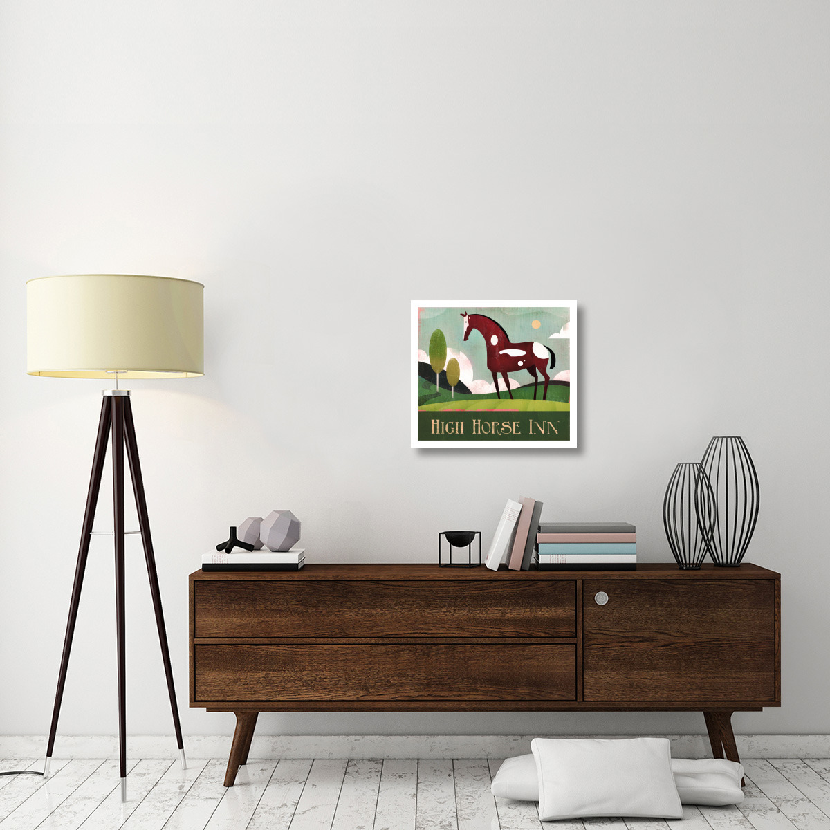 High Horse Inn -Paper Art-24&quotx21.36"