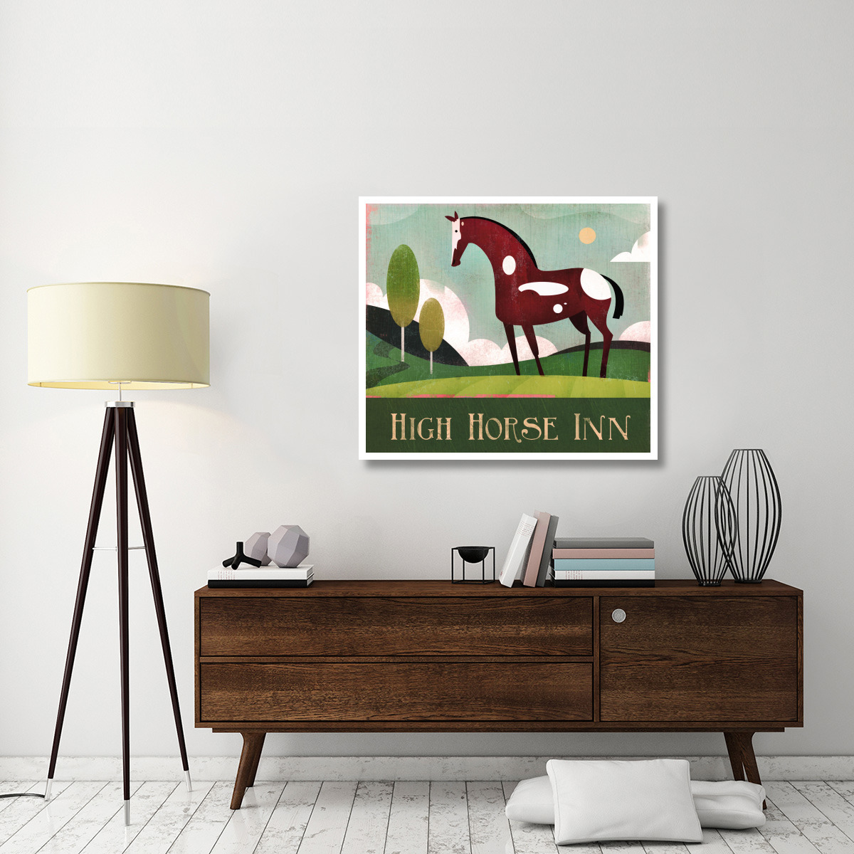 High Horse Inn -Paper Art-42&quotx37.2"