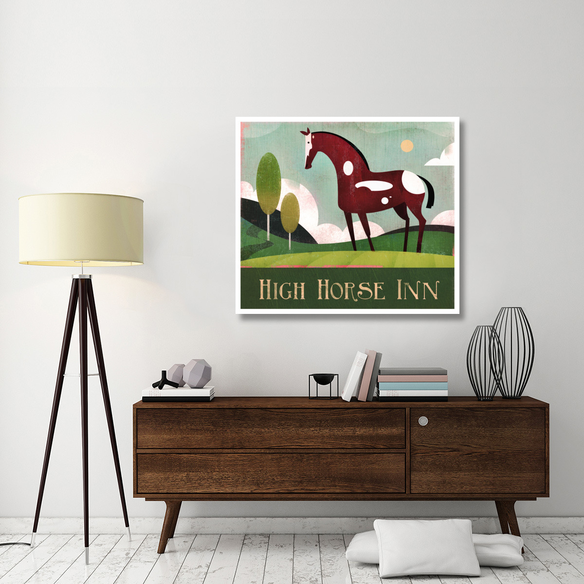 High Horse Inn -Paper Art-46&quotx40.72"