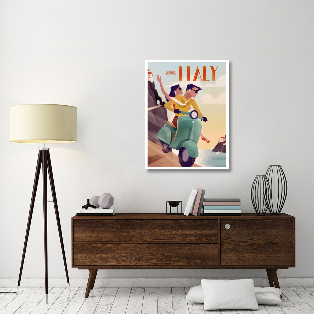 Explore Italy -Paper Art-32&quotx42"