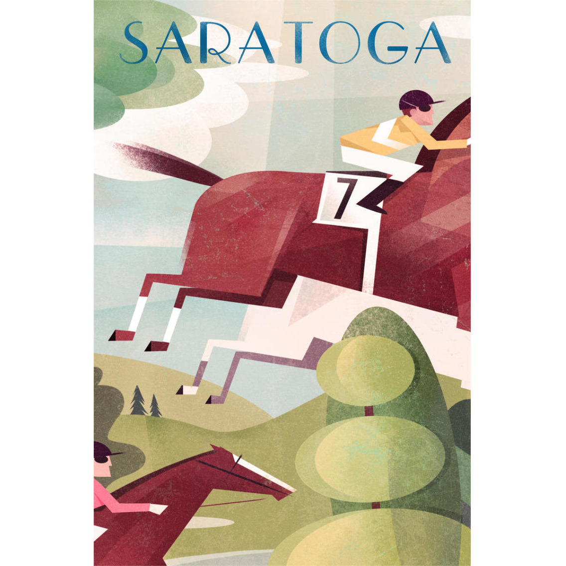 Saratoga -Paper Art-26&quotx38"