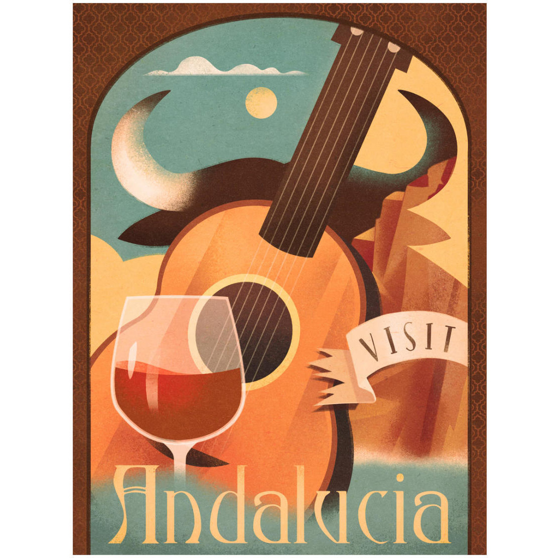 Visit Andalucia -Paper Art-20&quotx26"