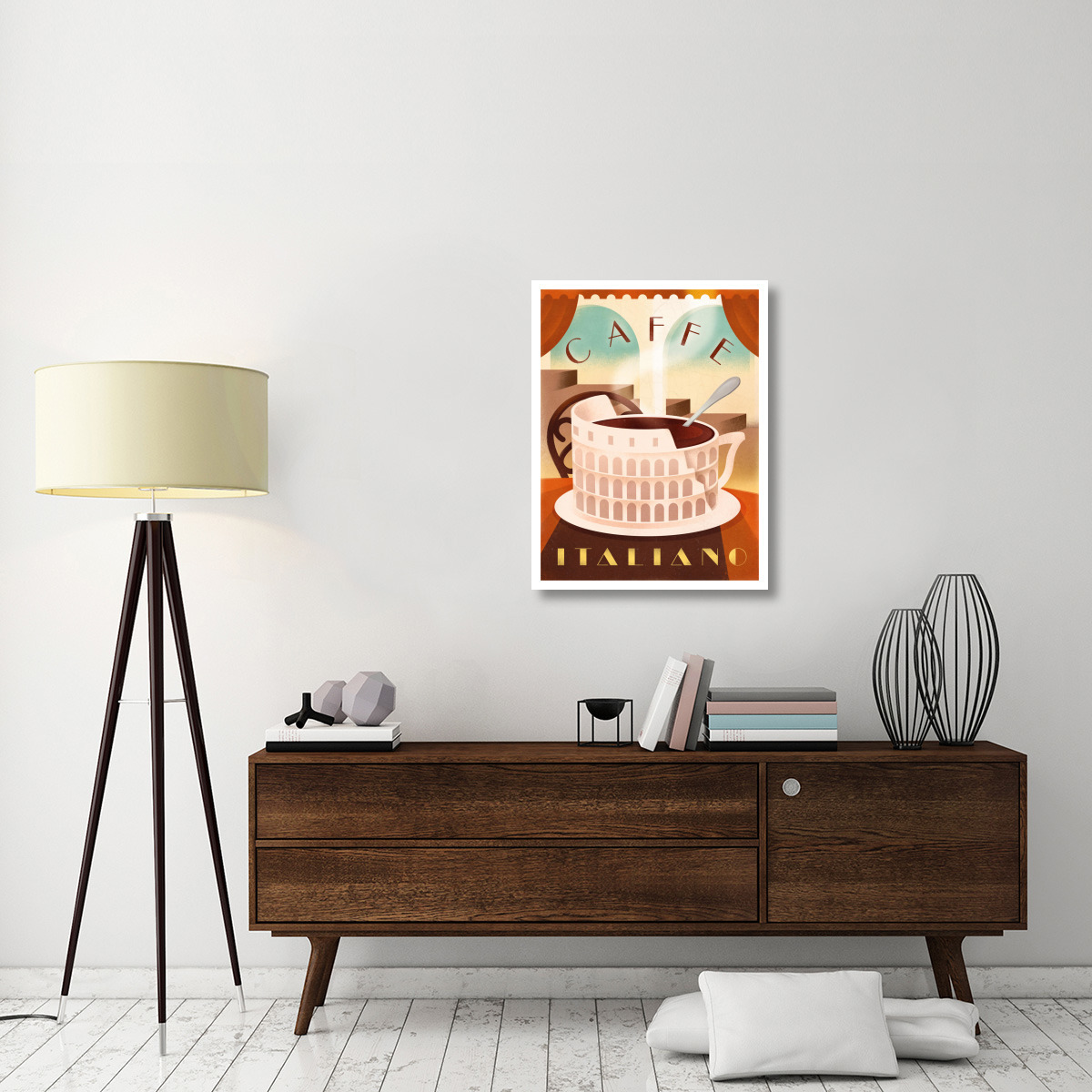 Caffe Italiano 2 -Paper Art-26&quotx34"