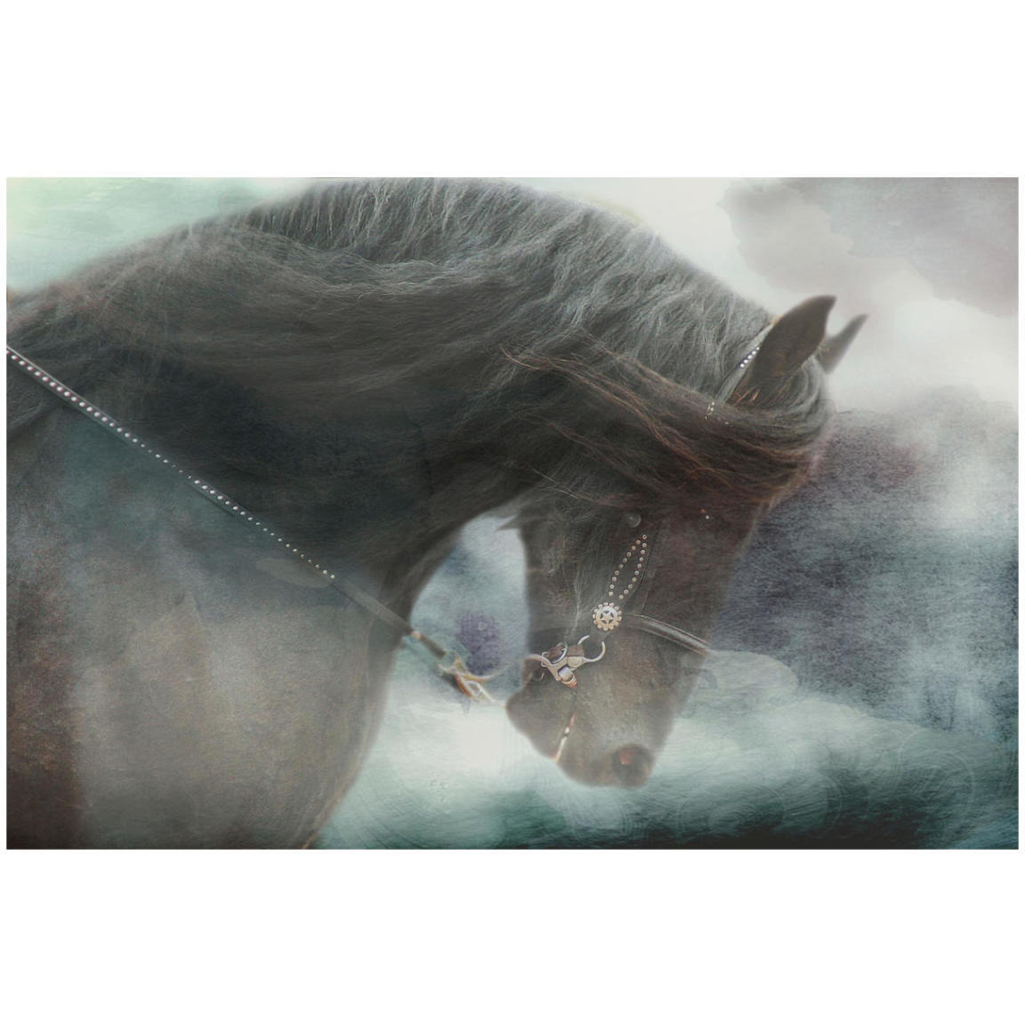 Watercolor Black -Paper Art-20&quotx14"