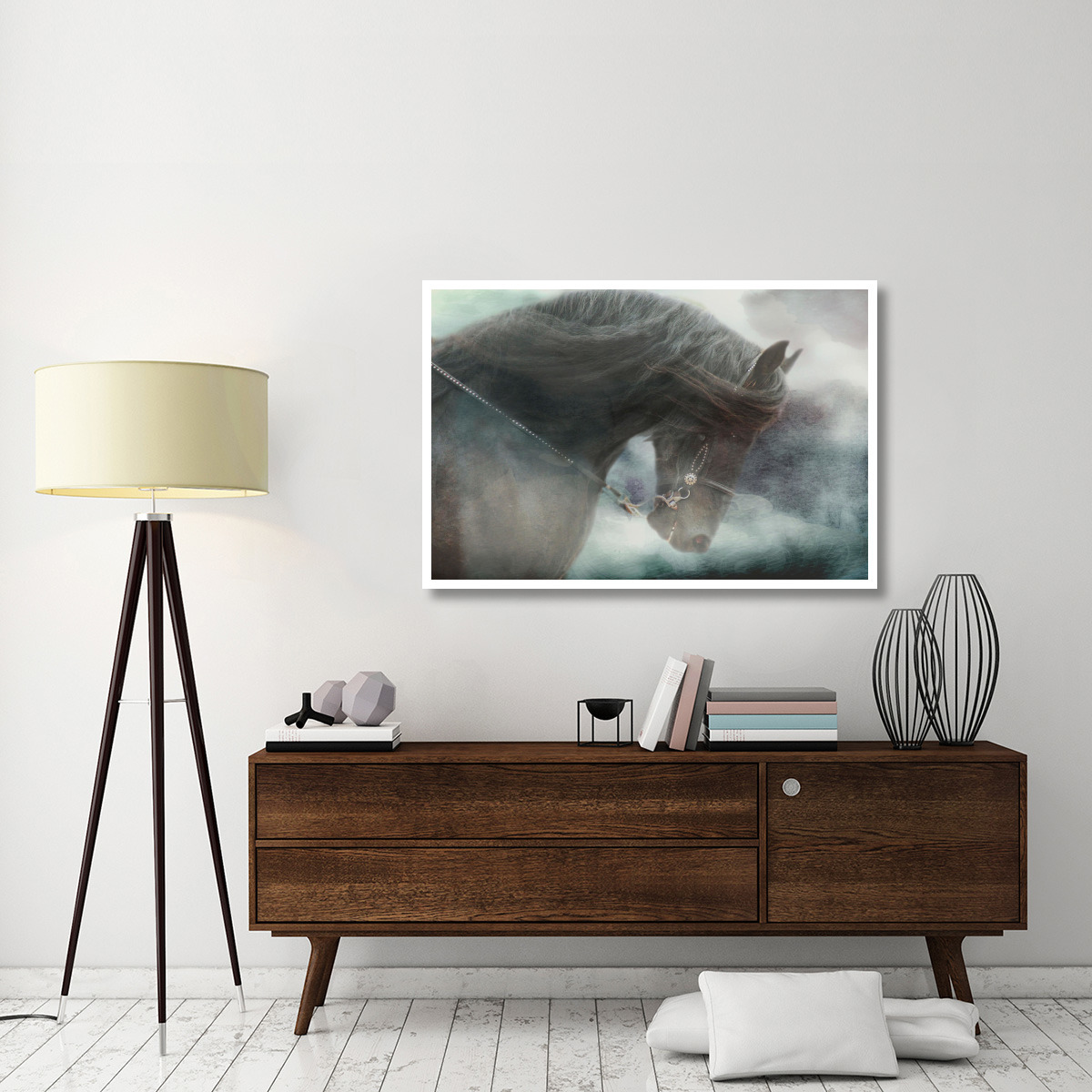 Watercolor Black -Paper Art-50&quotx34"