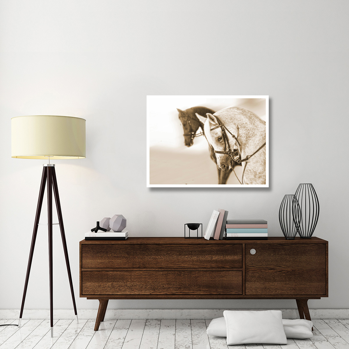 Chestnuts and Greys -Paper Art-42&quotx32"