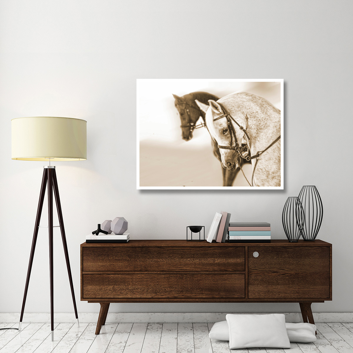 Chestnuts and Greys -Paper Art-50&quotx38"