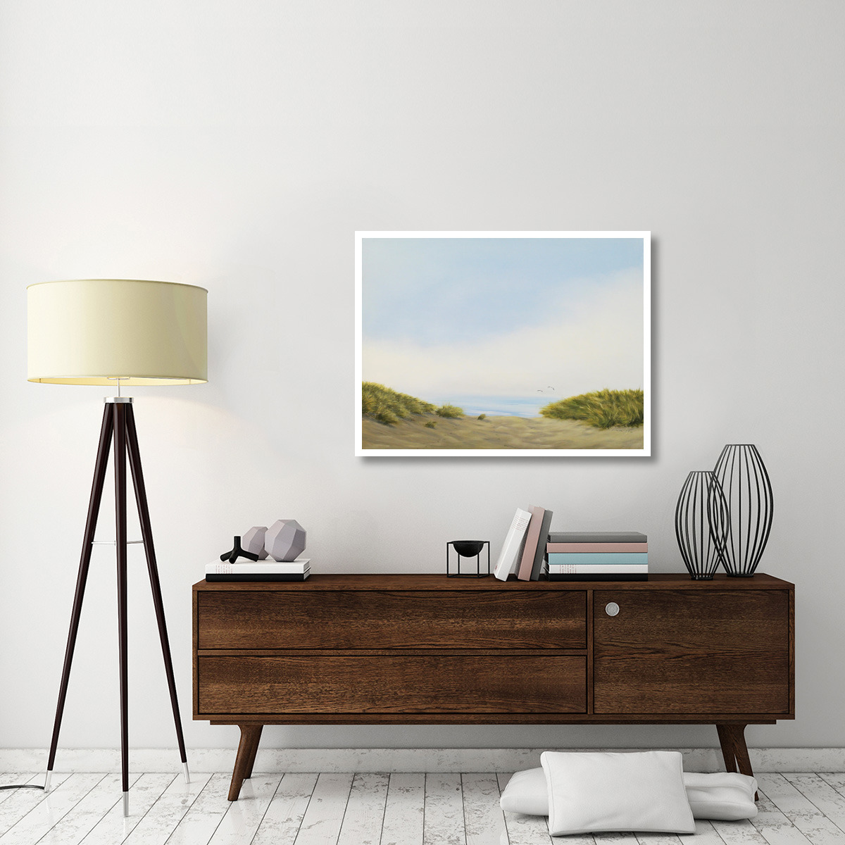 Beach Rendez-vous -Paper Art-42&quotx32"