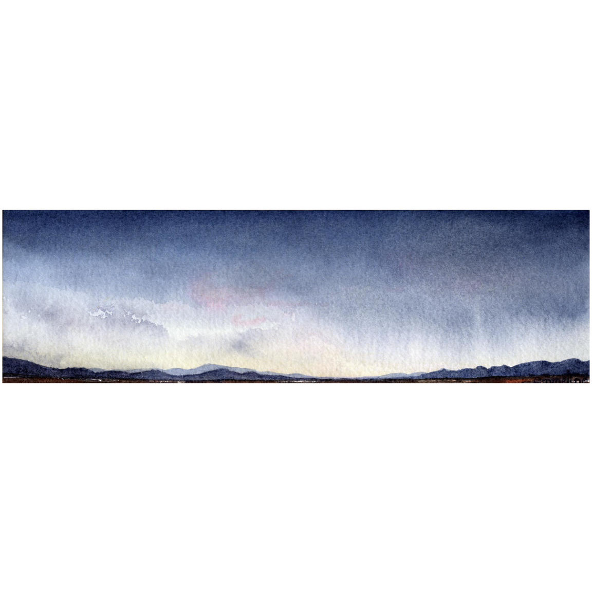 Big Sky 2 -Paper Art-42&quotx14"