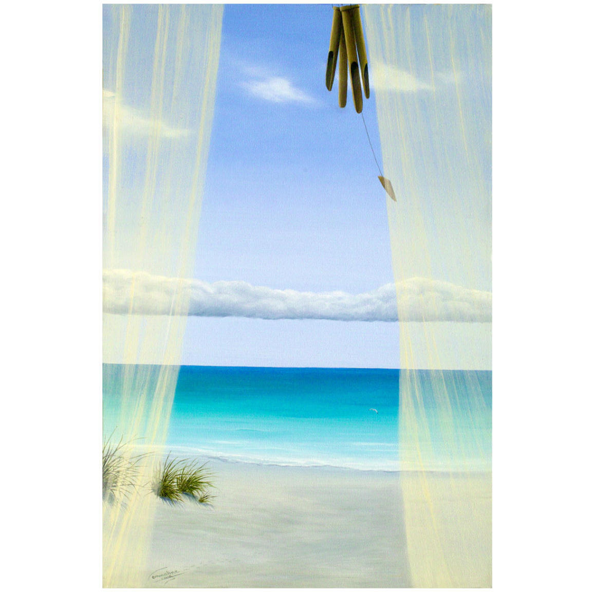 Blissful Breeze -Paper Art-14&quotx20"