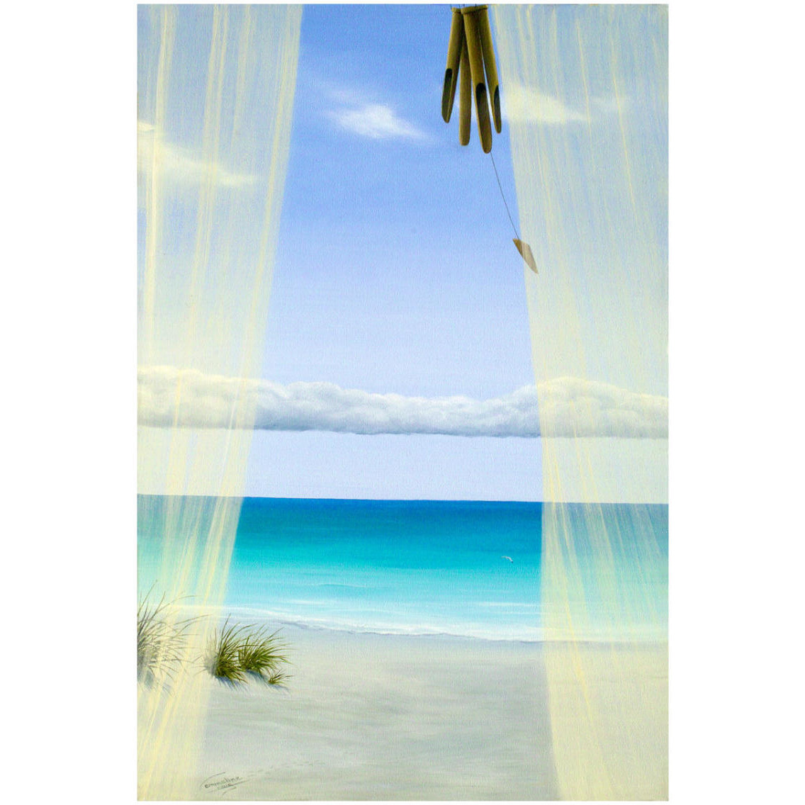 Blissful Breeze -Paper Art-22&quotx32"