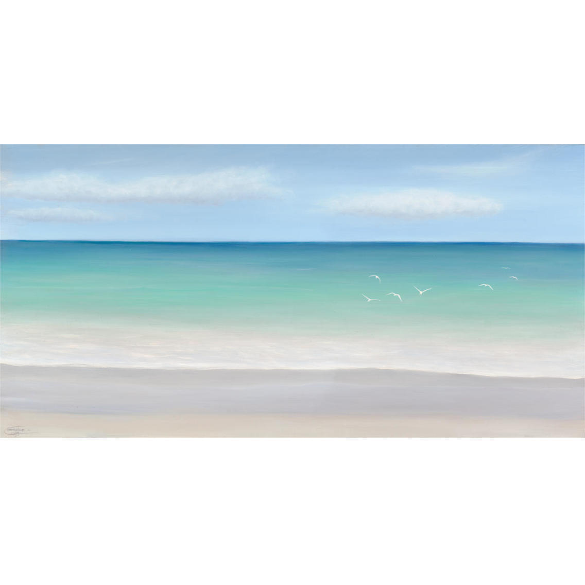 Caribbean Dreamn -Paper Art-38&quotx20"