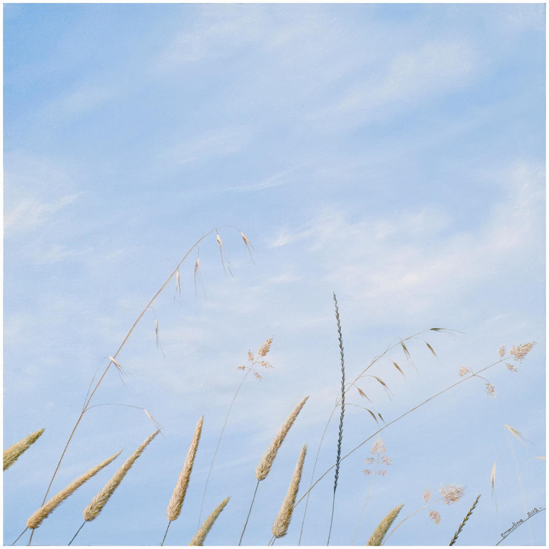 Grasses Summer Glee -Paper Art-26&quotx26"