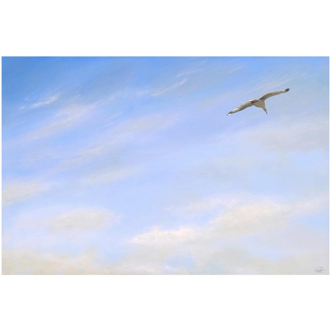 Seagull 2 -Paper Art-32&quotx22"
