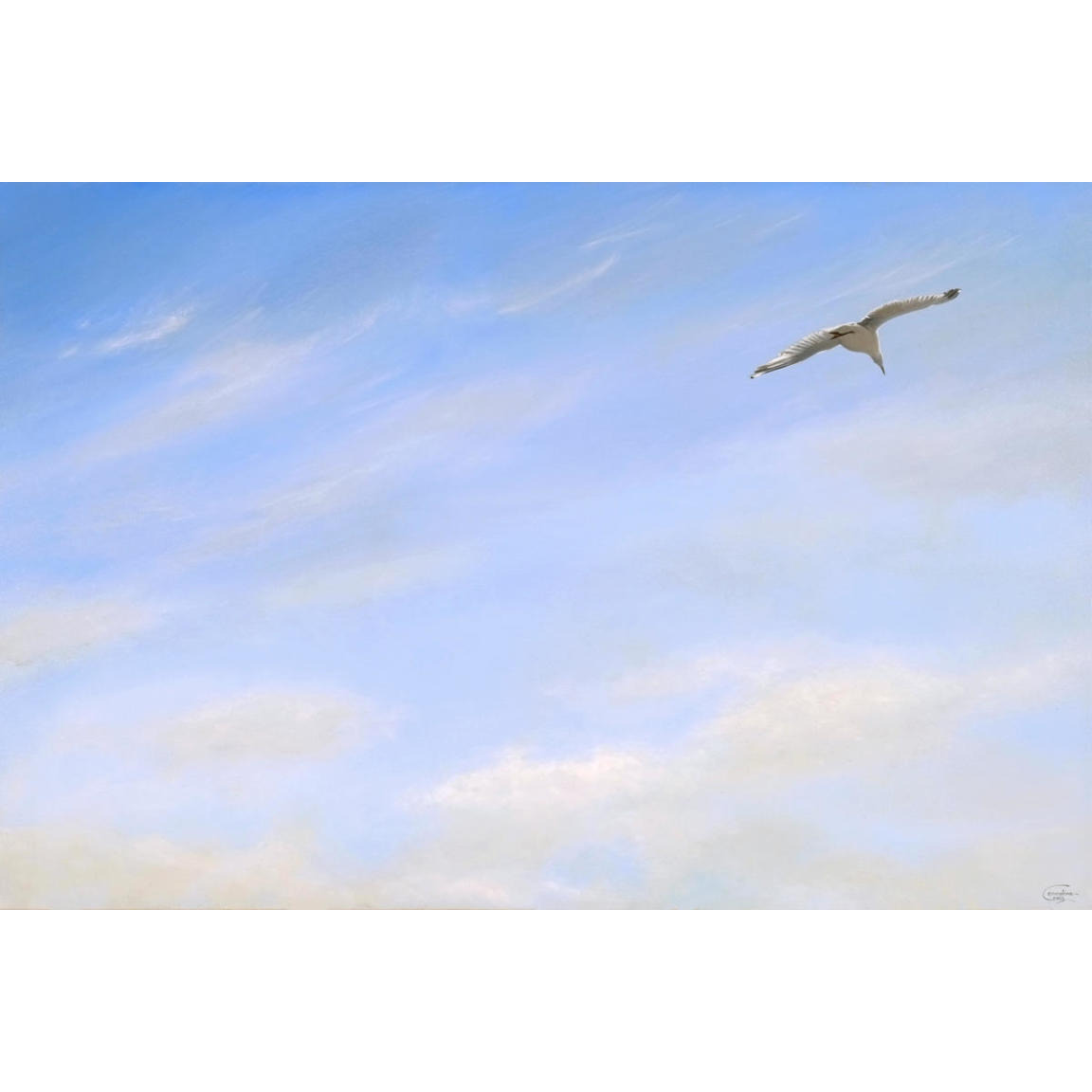 Seagull 2 -Paper Art-50&quotx34"