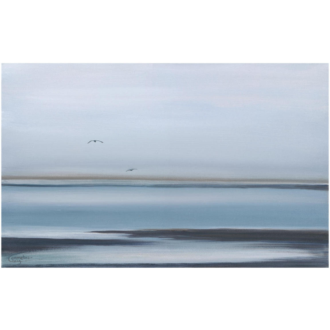 Softness of Dusk -Paper Art-42&quotx27.2"