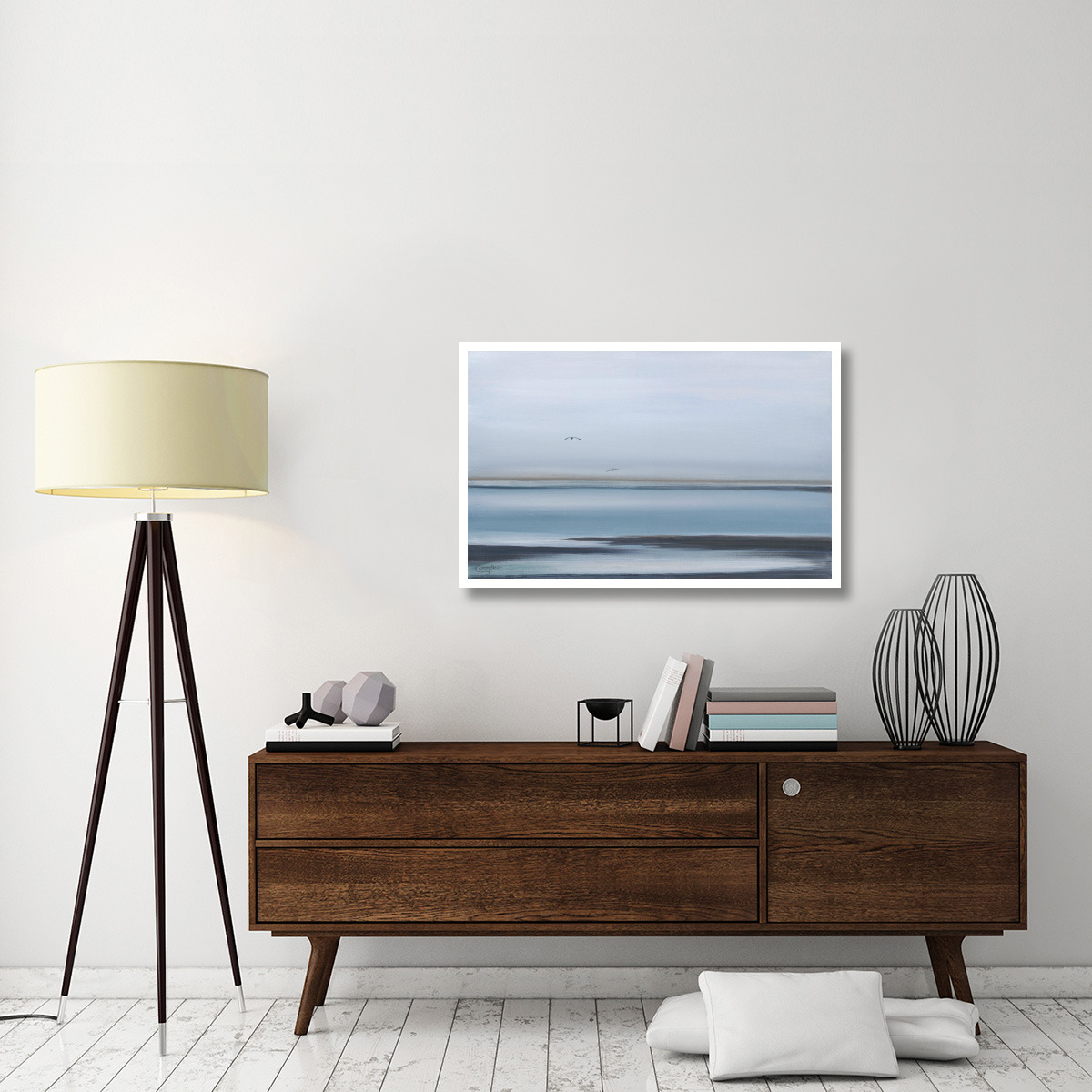 Softness of Dusk -Paper Art-42&quotx27.2"