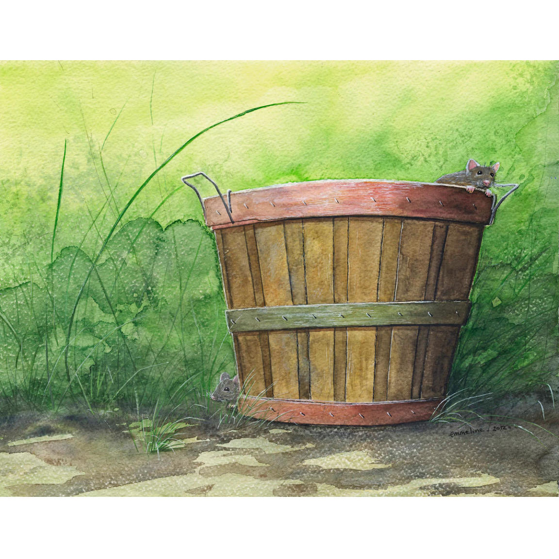 The Basket -Paper Art-50&quotx38"