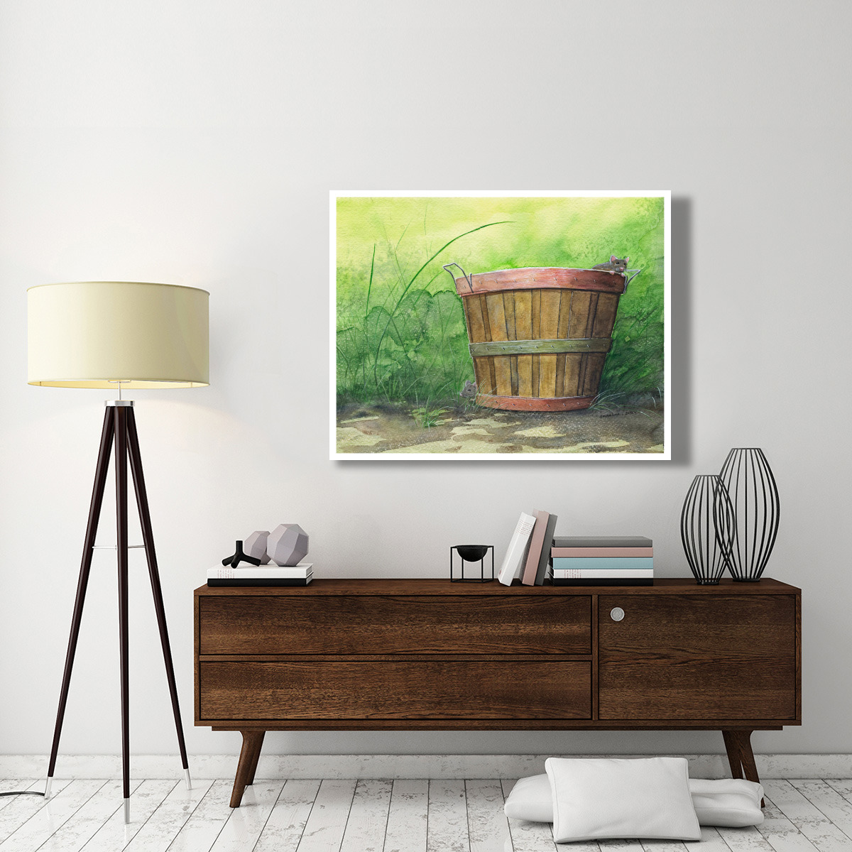 The Basket -Paper Art-50&quotx38"