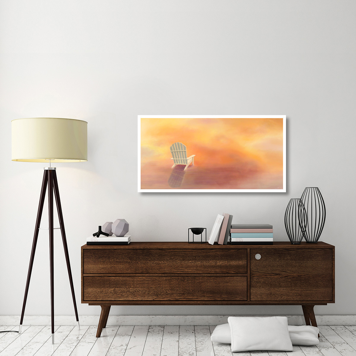 Upside Down Sitting in the Sky -Paper Art-50&quotx26"