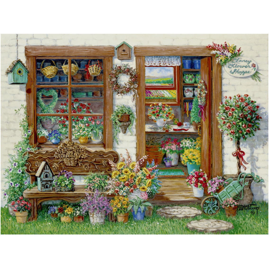 Fancy Flower Shop -Paper Art-18&quotx14"